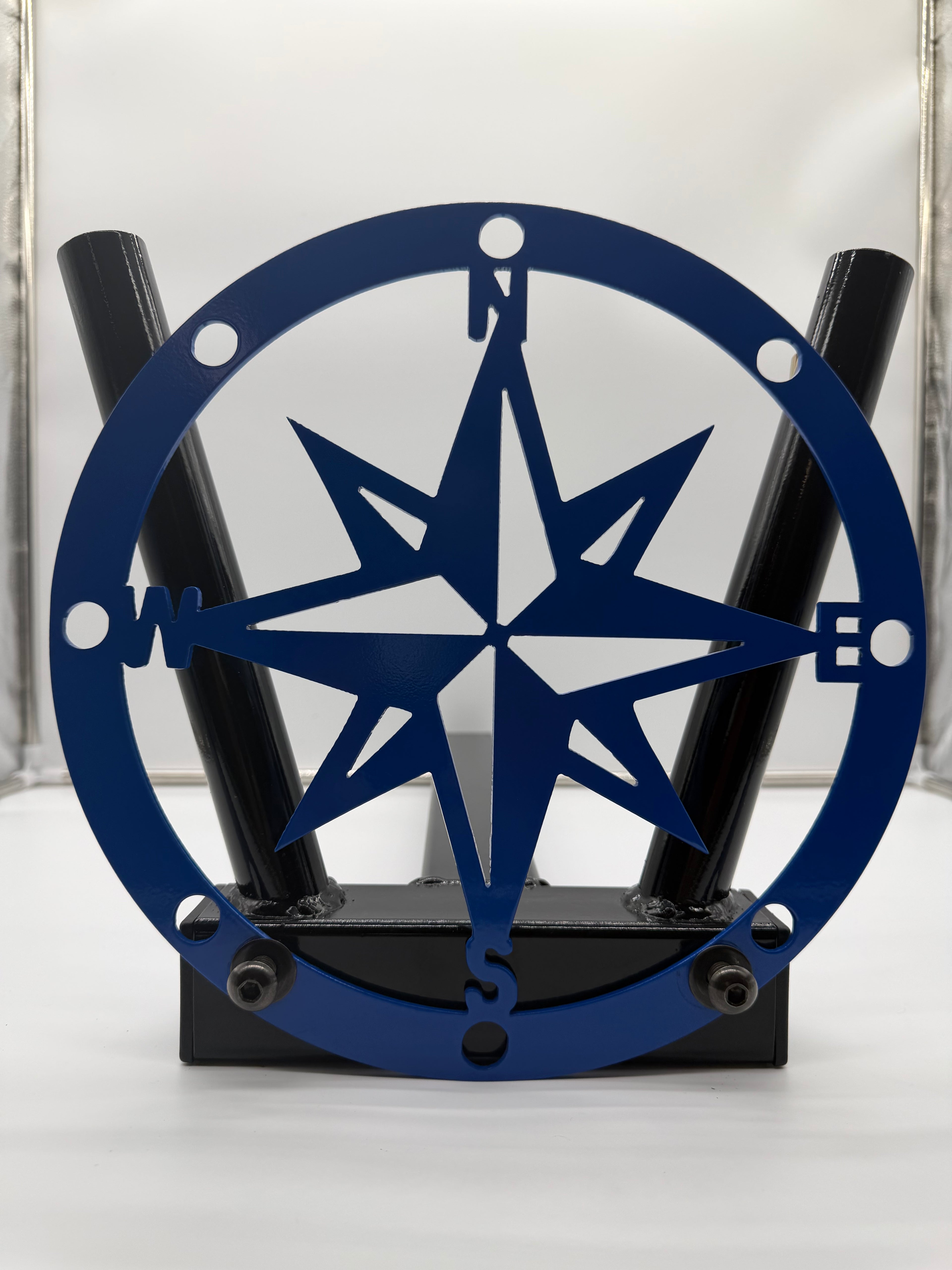SJO Flag Pole Holder W/Emblem (Compass)