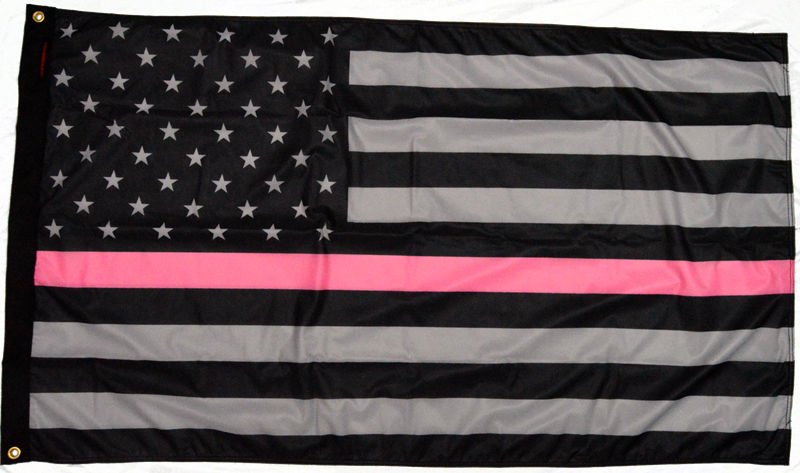 Forever Wave 3x5 Flag (USA Thin Pink Line)
