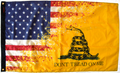 Forever Wave 3x5 Flag (USA/Gadsden)