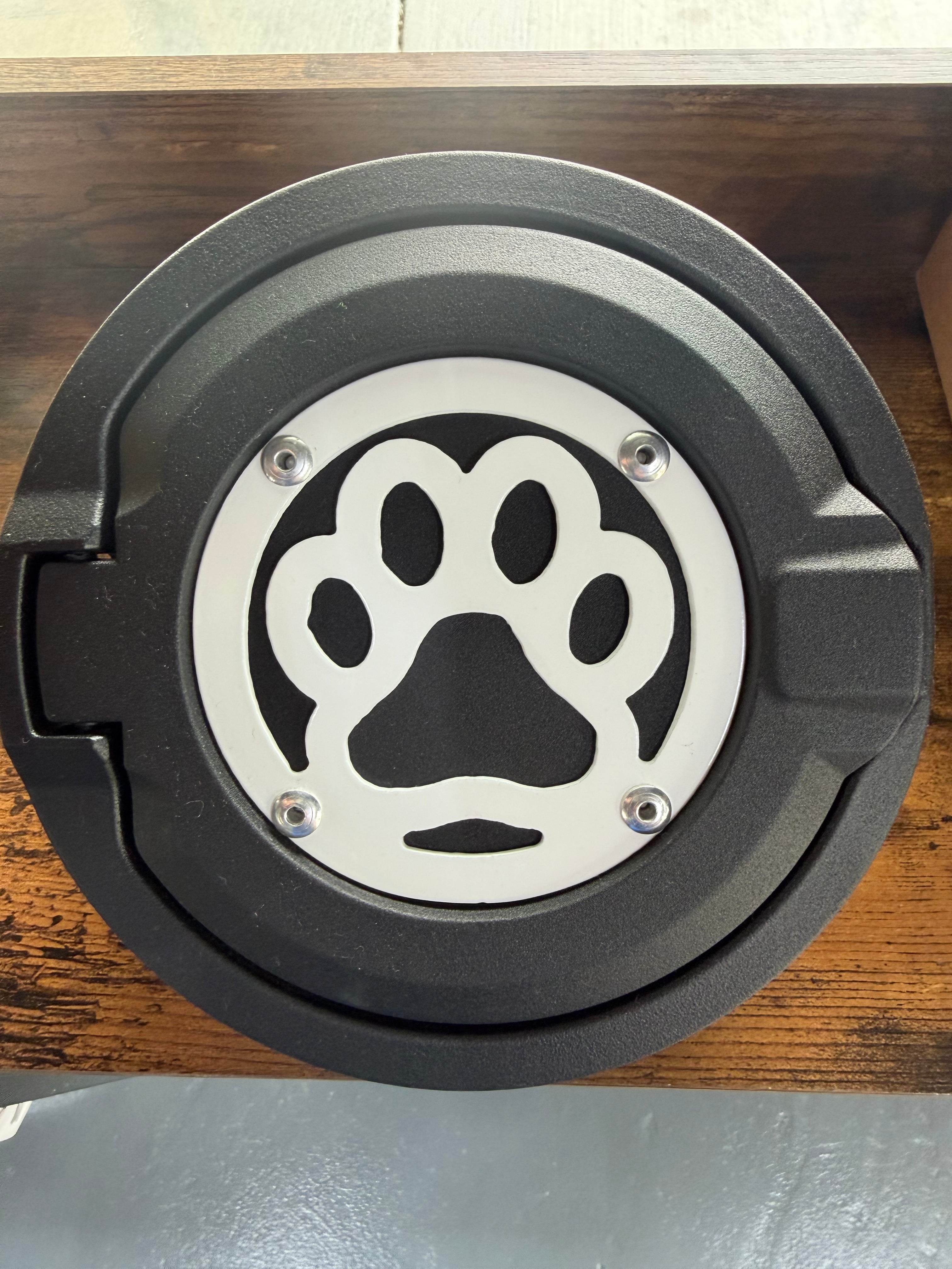 JL Gas Cap Cover (Paw) White