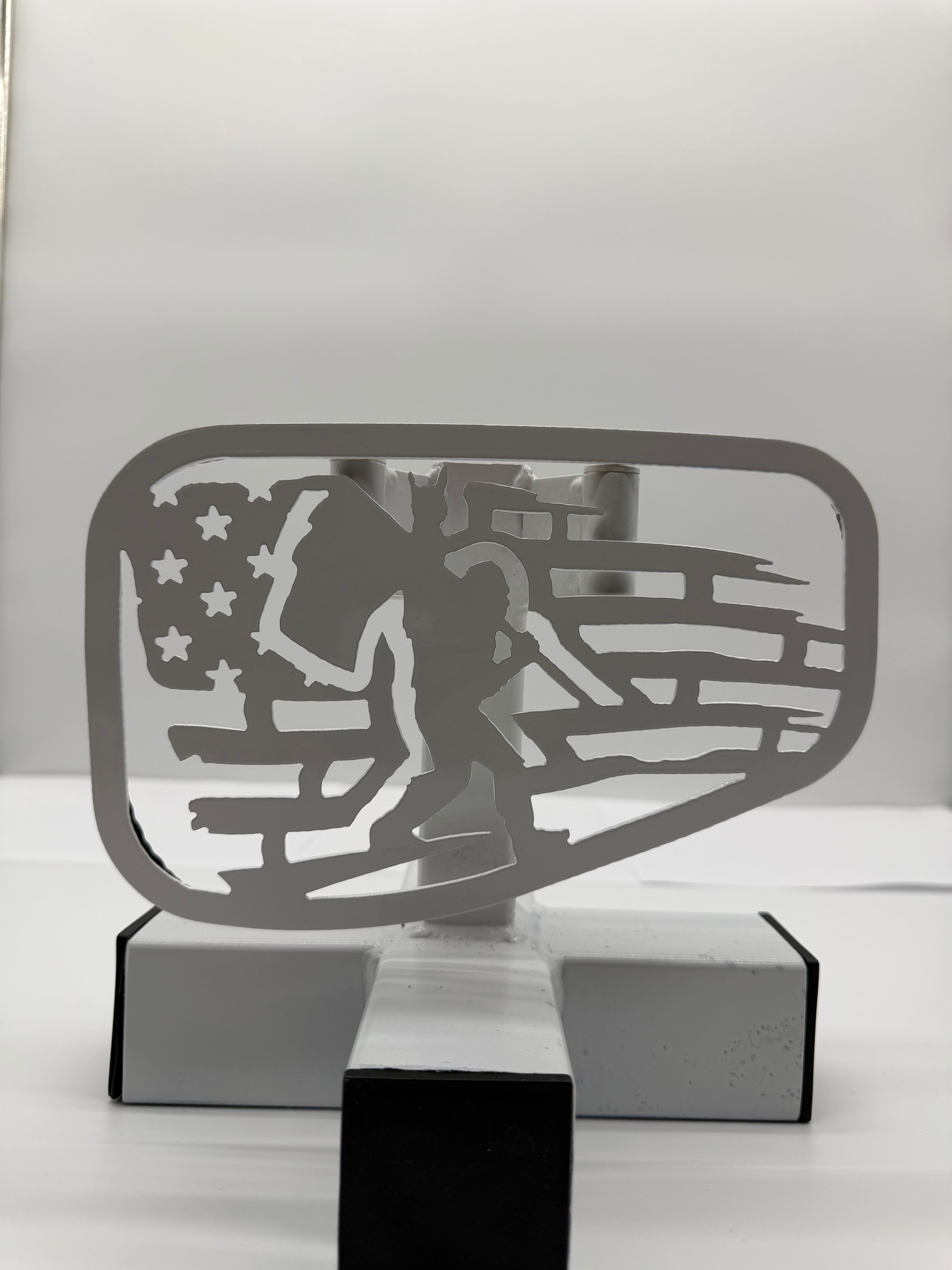 JT Fuel Door Emblem (Tattered Flag W/BigFoot)