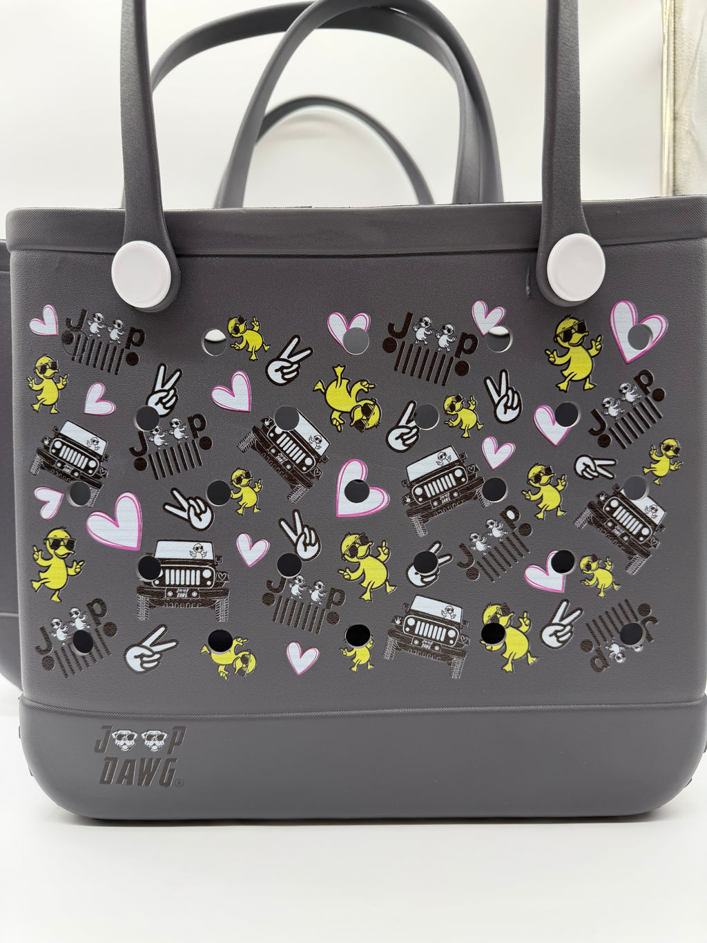 Rubber Tote Bag (JP DAWG DESIGN) Gray