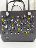 Rubber Tote Bag (JP DAWG DESIGN) Gray