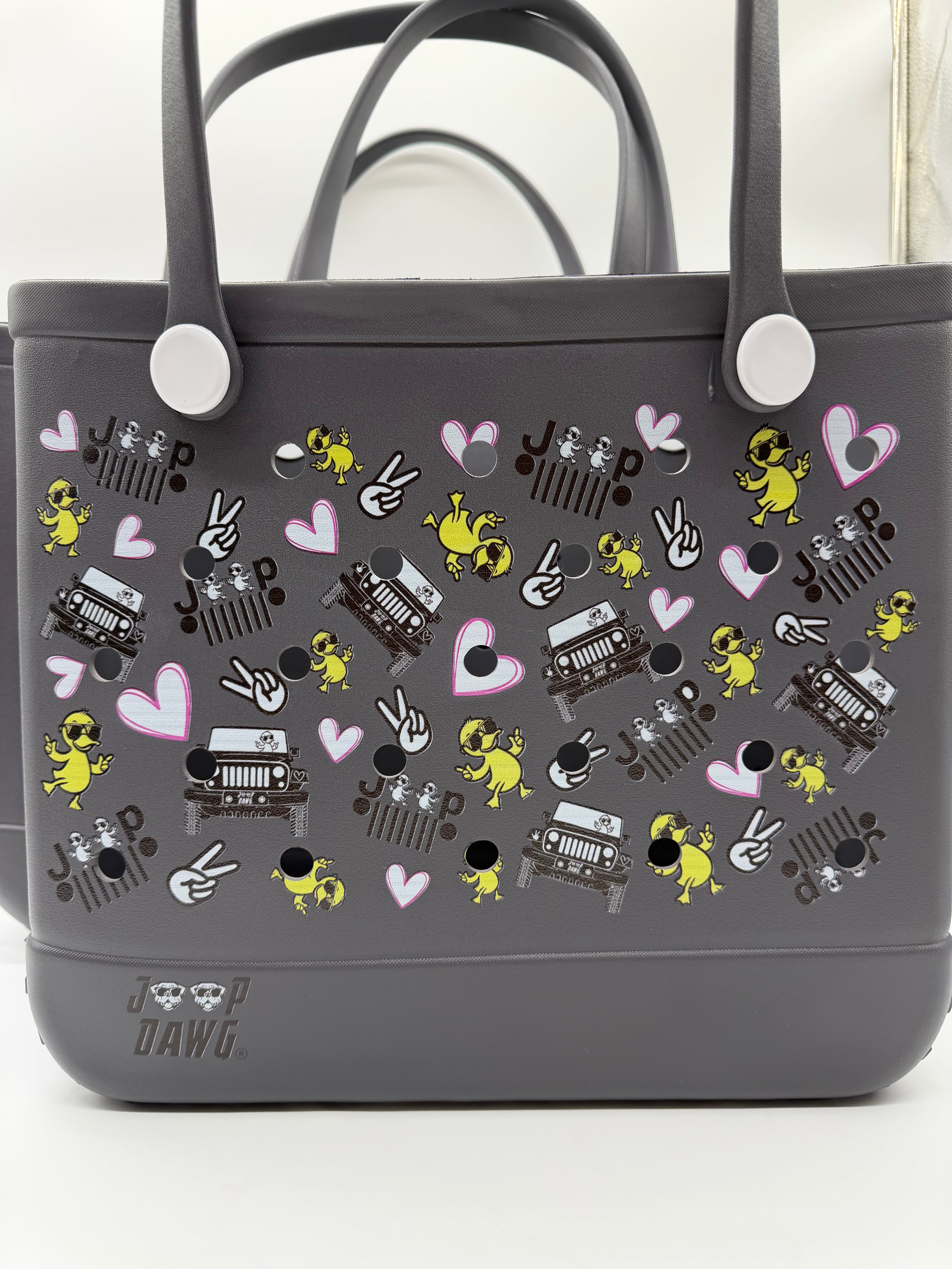 Rubber Tote Bag (JP DAWG DESIGN) Gray