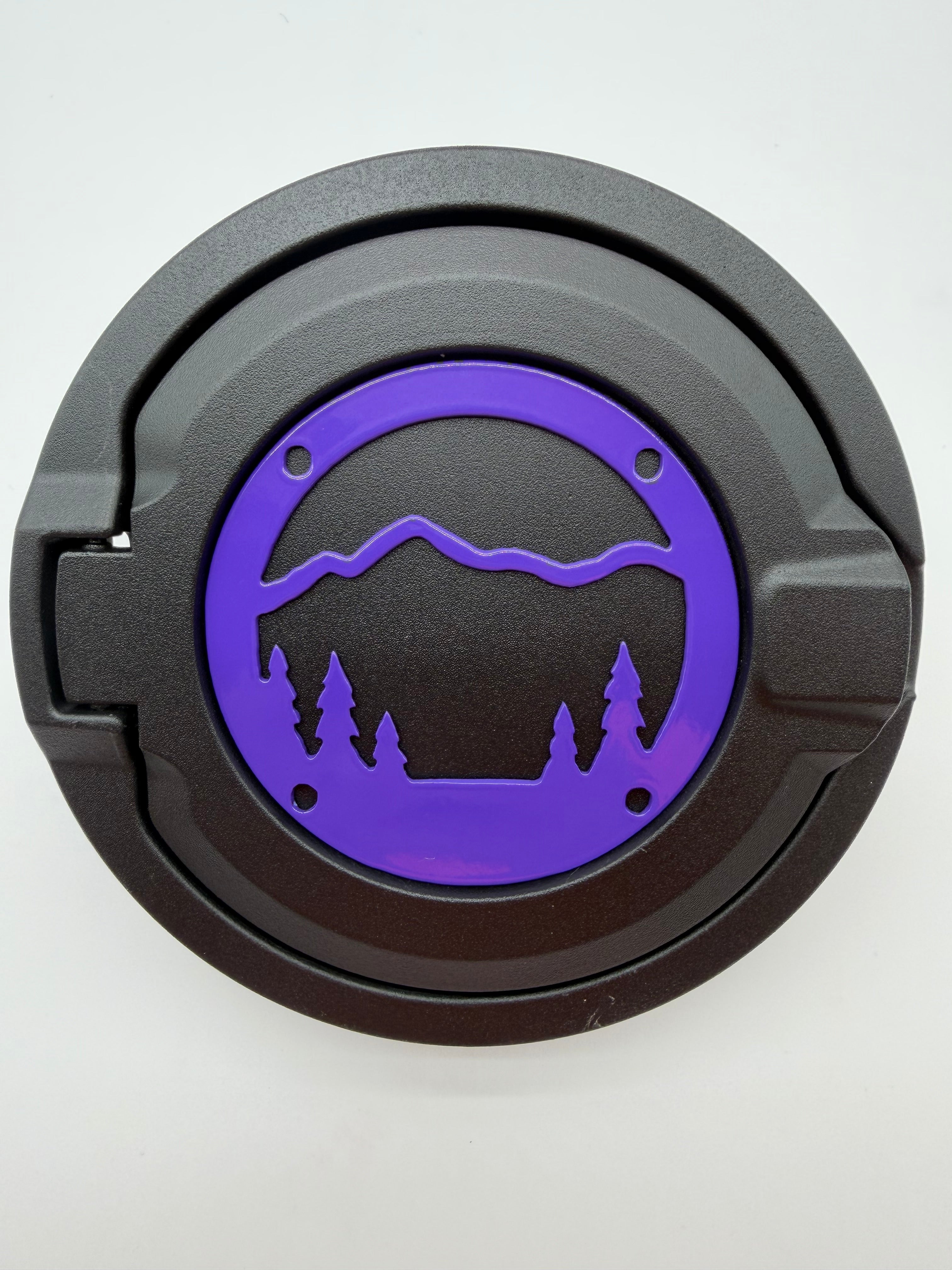 Gas Cap Cover (Emblem) Mountains w/Trees