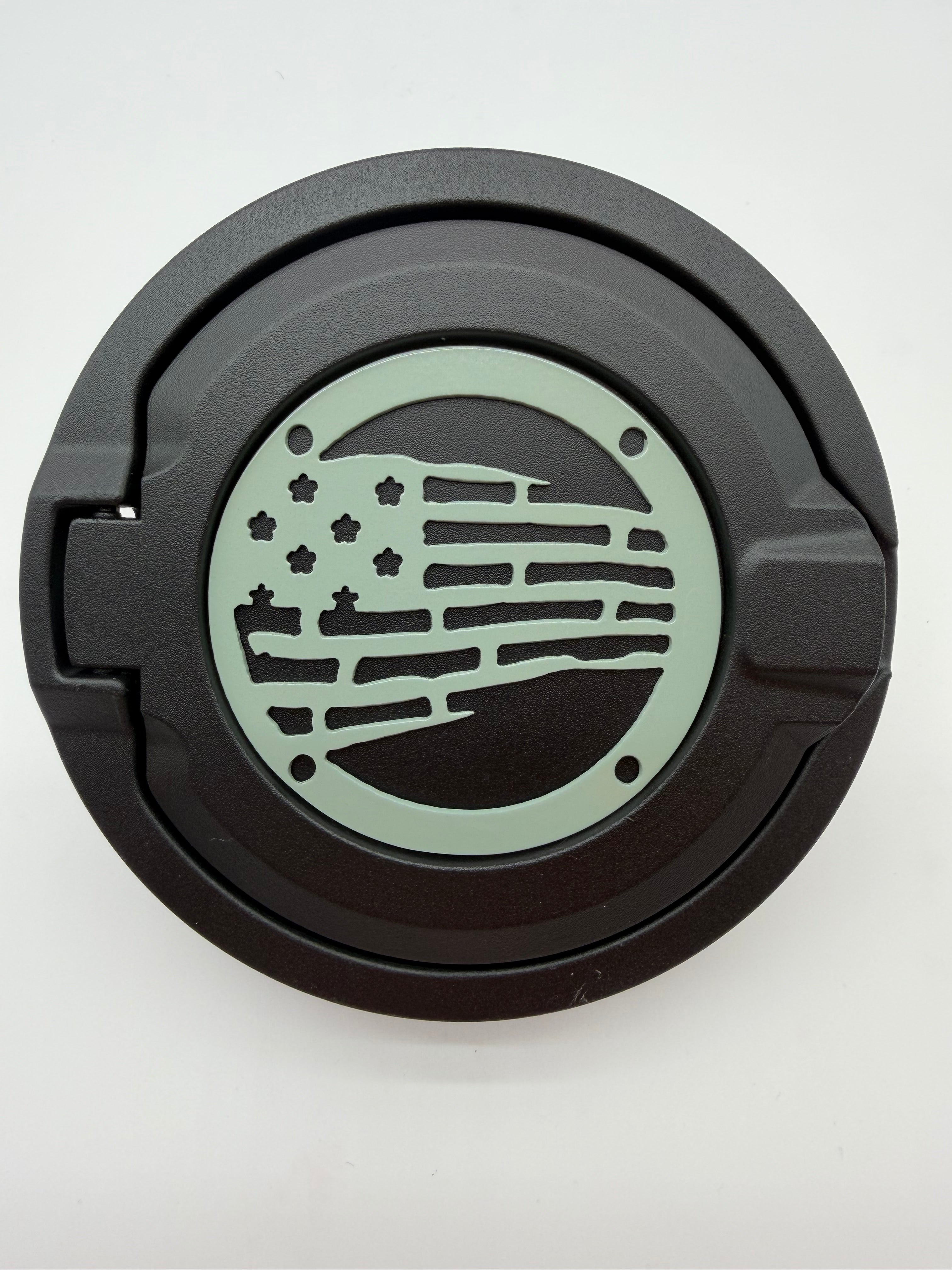 Gas Cap Cover (Emblem) Tattered Flag