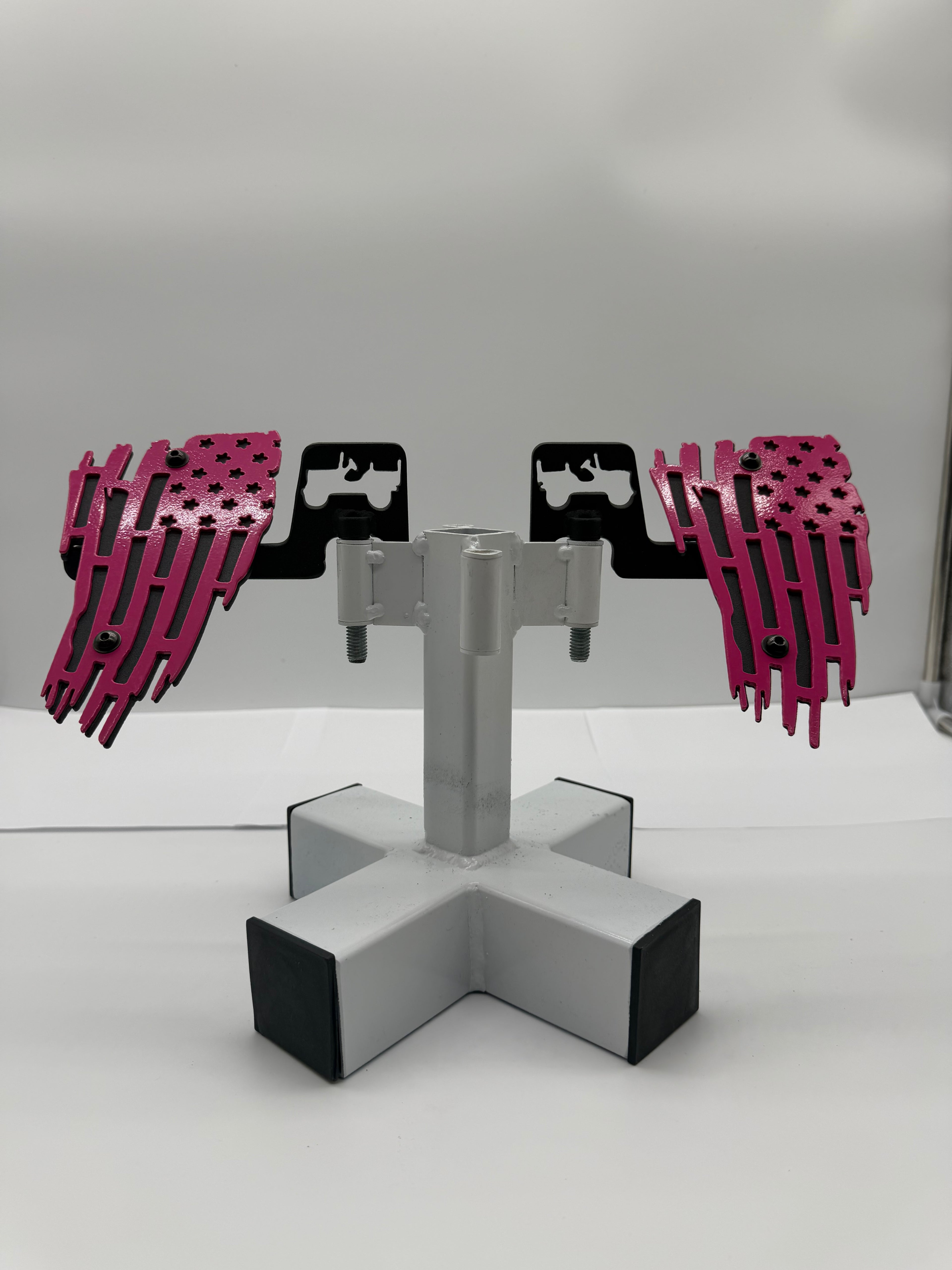 SJO 2 Piece Foot Pegs (Tattered Flag)