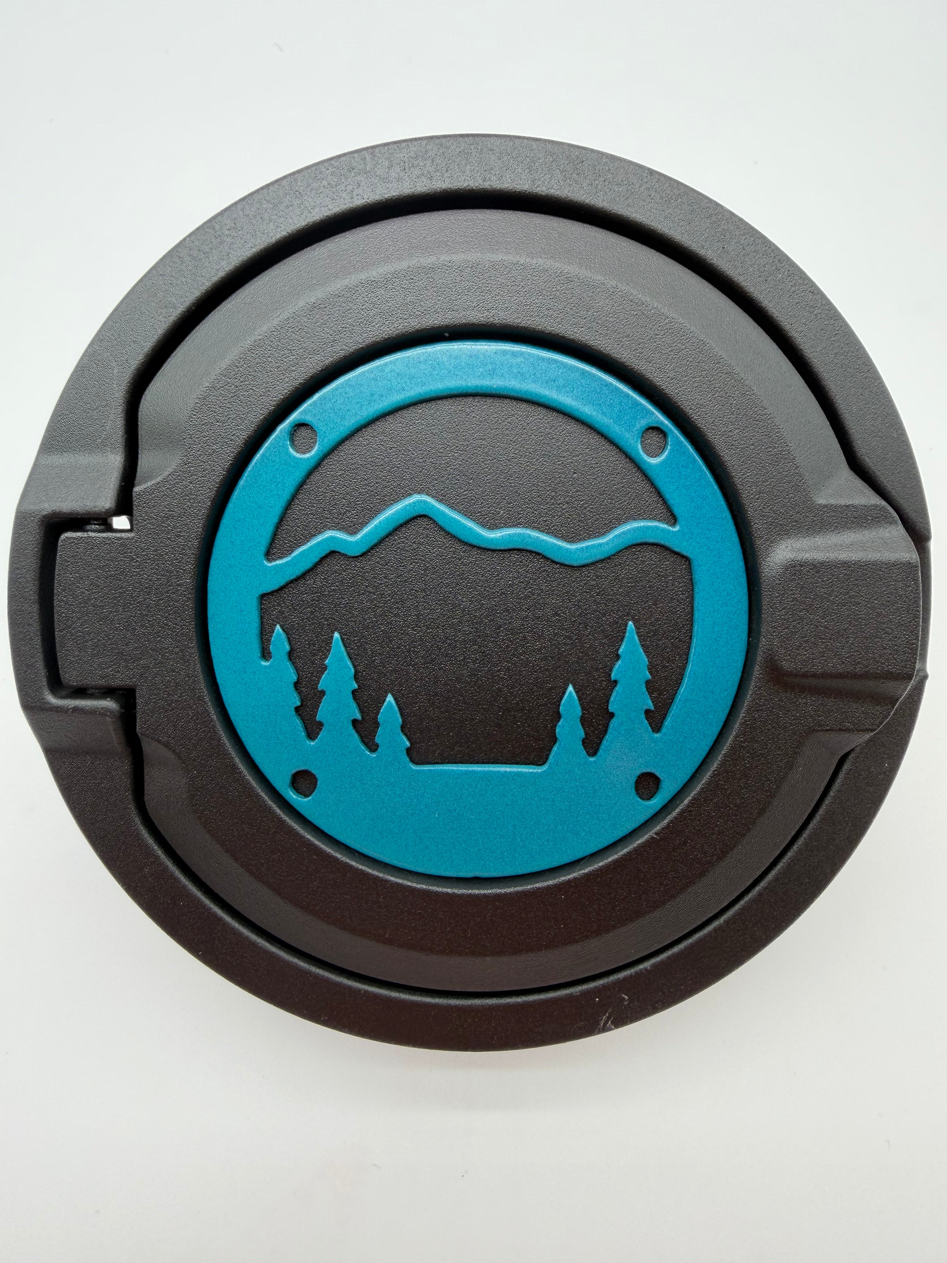 Gas Cap Cover (Emblem) Mountains w/Trees