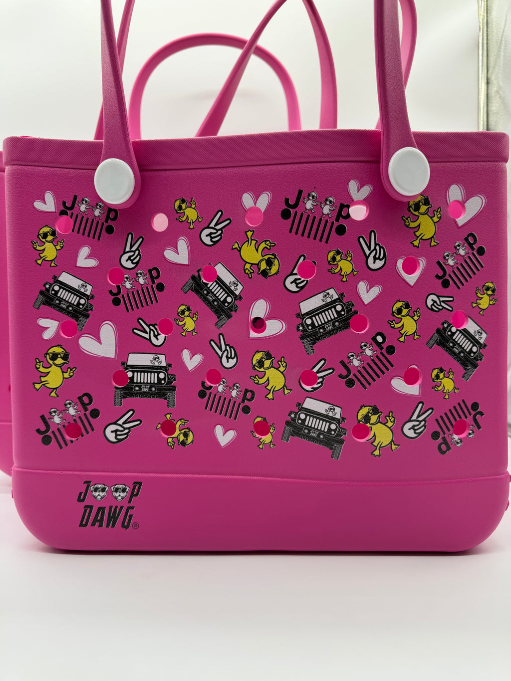 Rubber Tote Bag (JP DAWG DESIGN) Pink