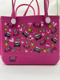 Rubber Tote Bag (JP DAWG DESIGN) Pink