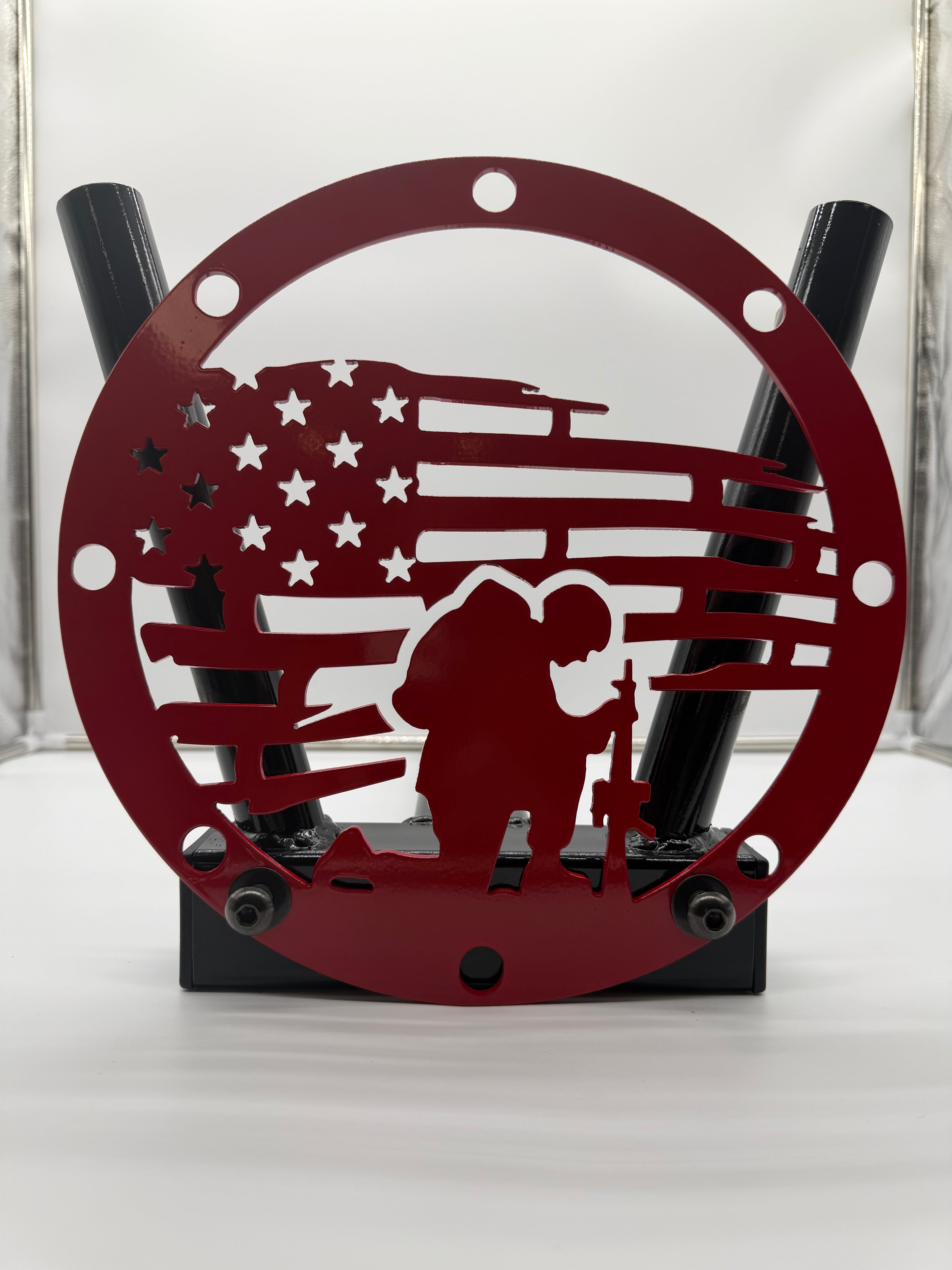 SJO Flag Pole Holder W/Emblem (Fallen Soldier)