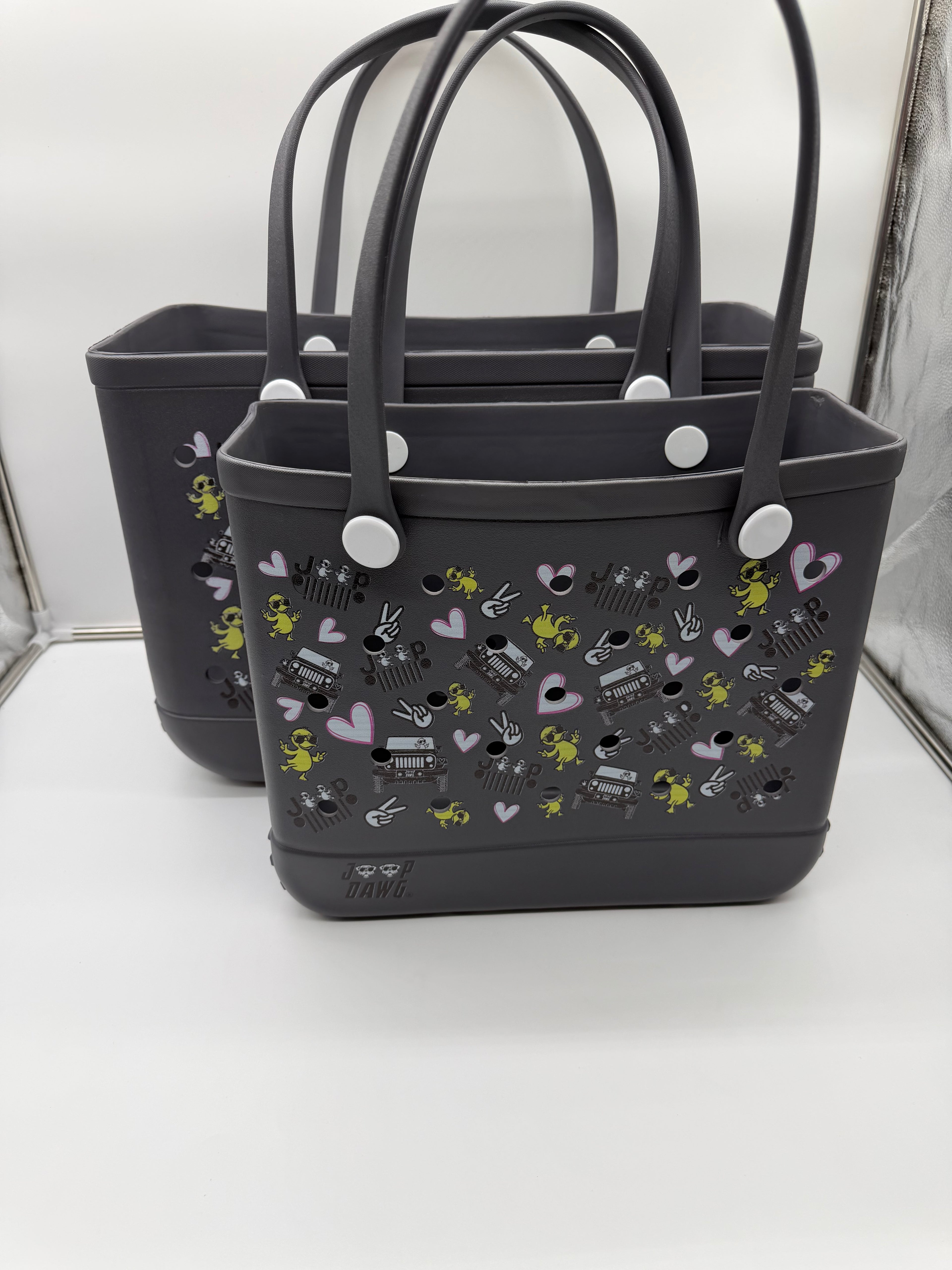 Rubber Tote Bag (JP DAWG DESIGN) Gray