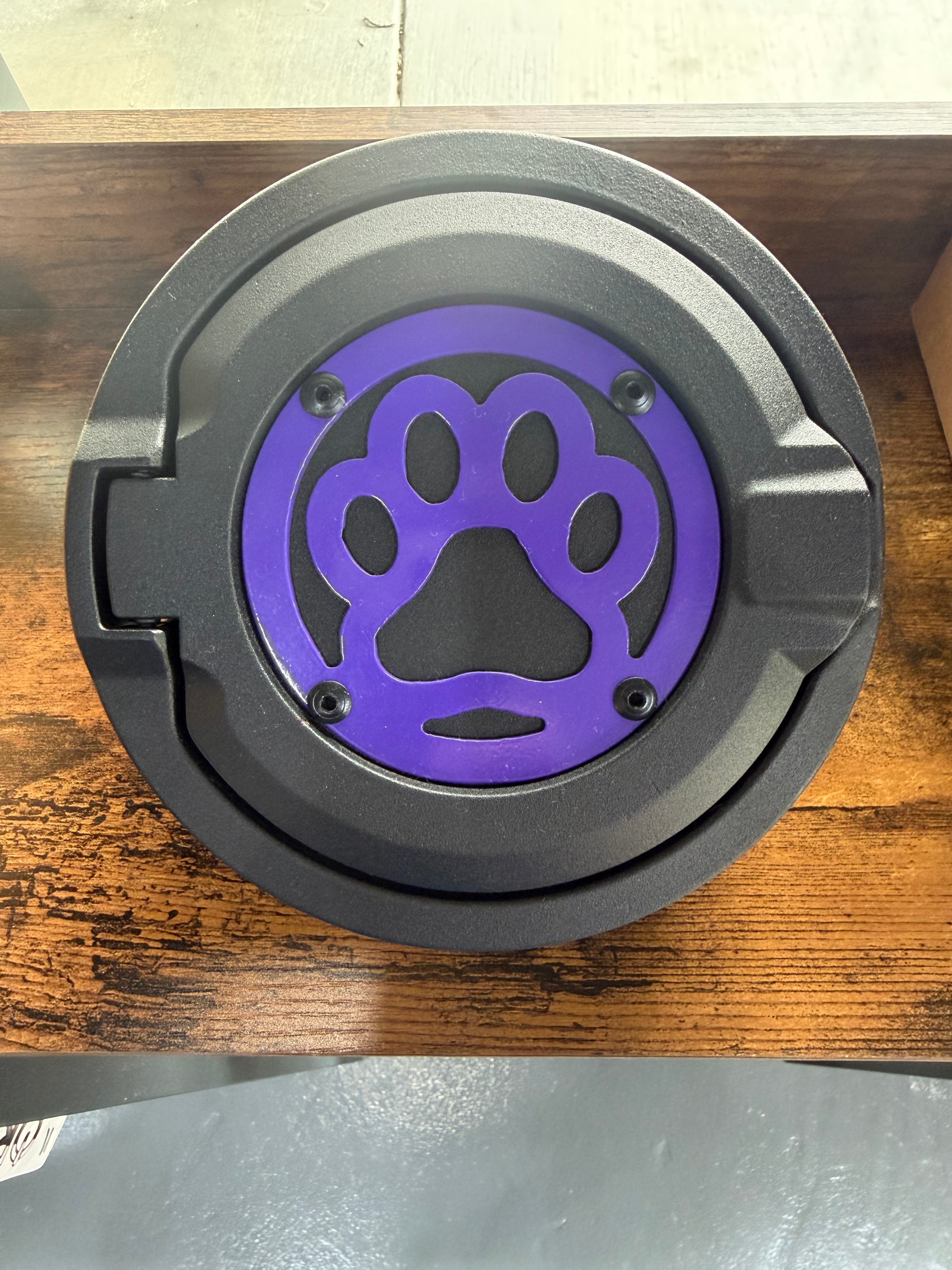 JL Gas Cap Cover (Paw) Purple