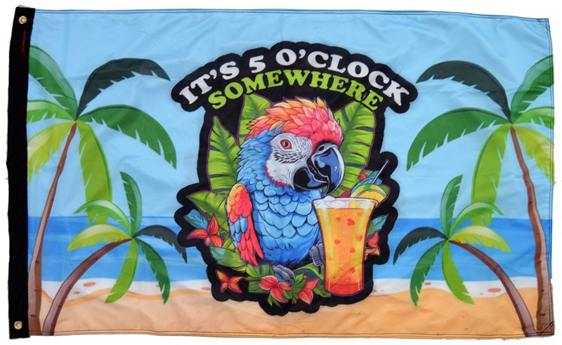 Forever Wave 3x5 Flag (5 o'clock somewhere)