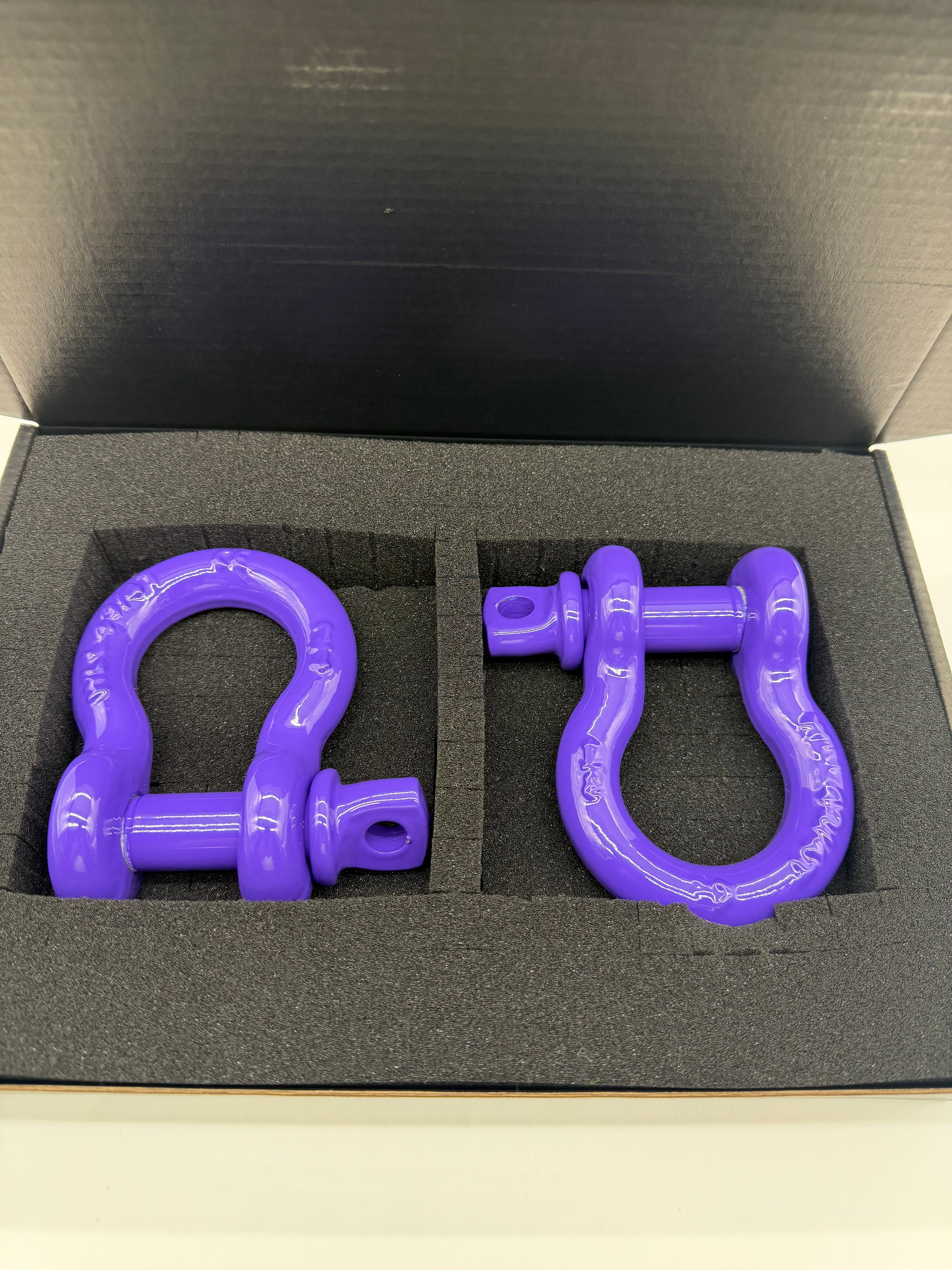 3/4" Custom Powder-coated D-Ring shackle (Purple)