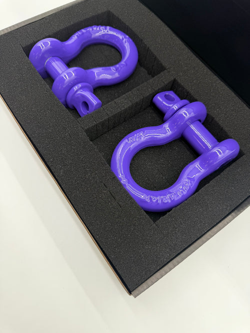 3/4" Custom Powder-coated D-Ring shackle (Purple)