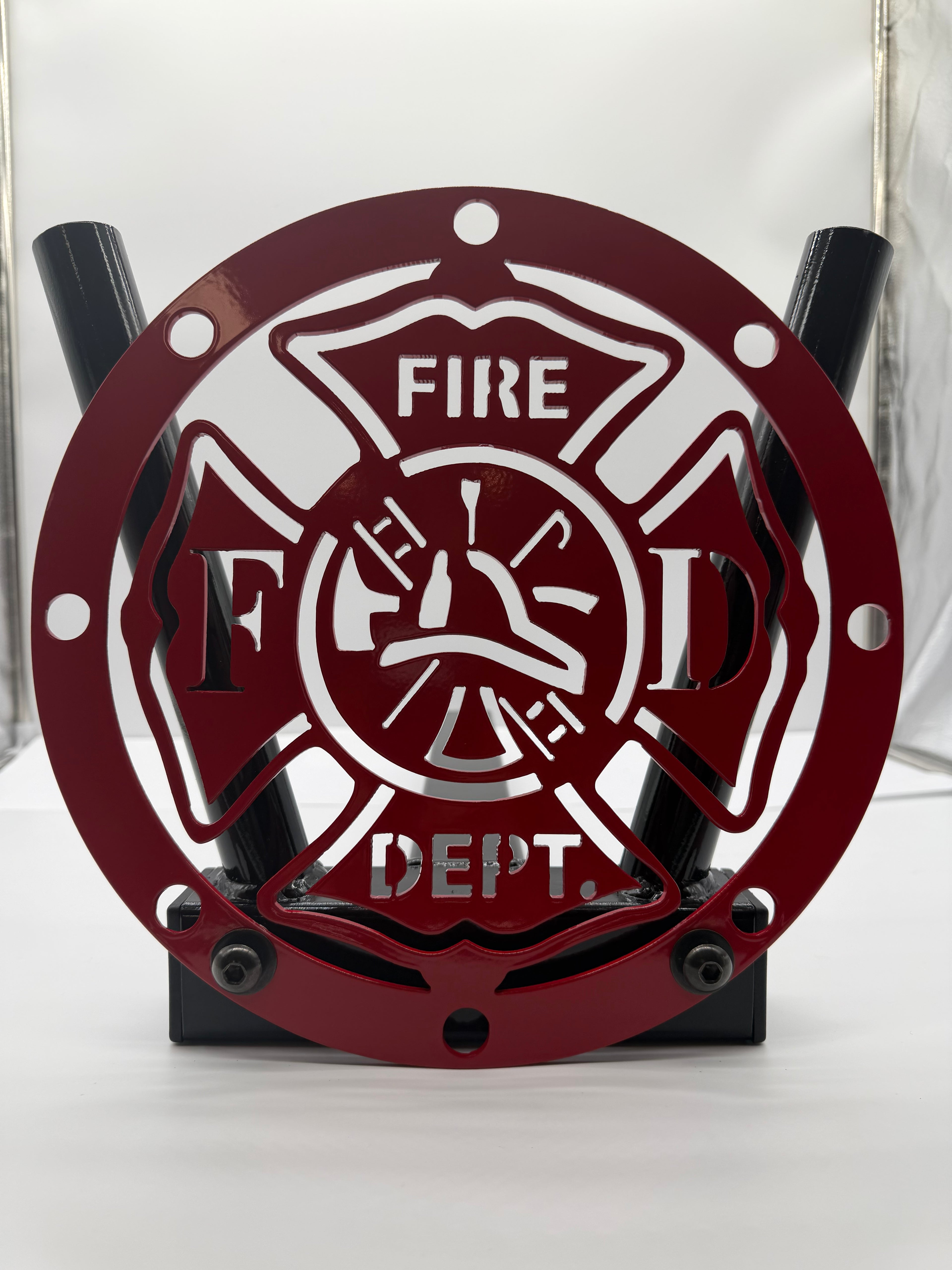 SJO Flag Pole Holder W/Emblem (Fire Dept.)