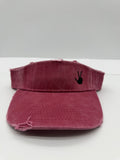 Visor Hat (Wave) Nautical Red