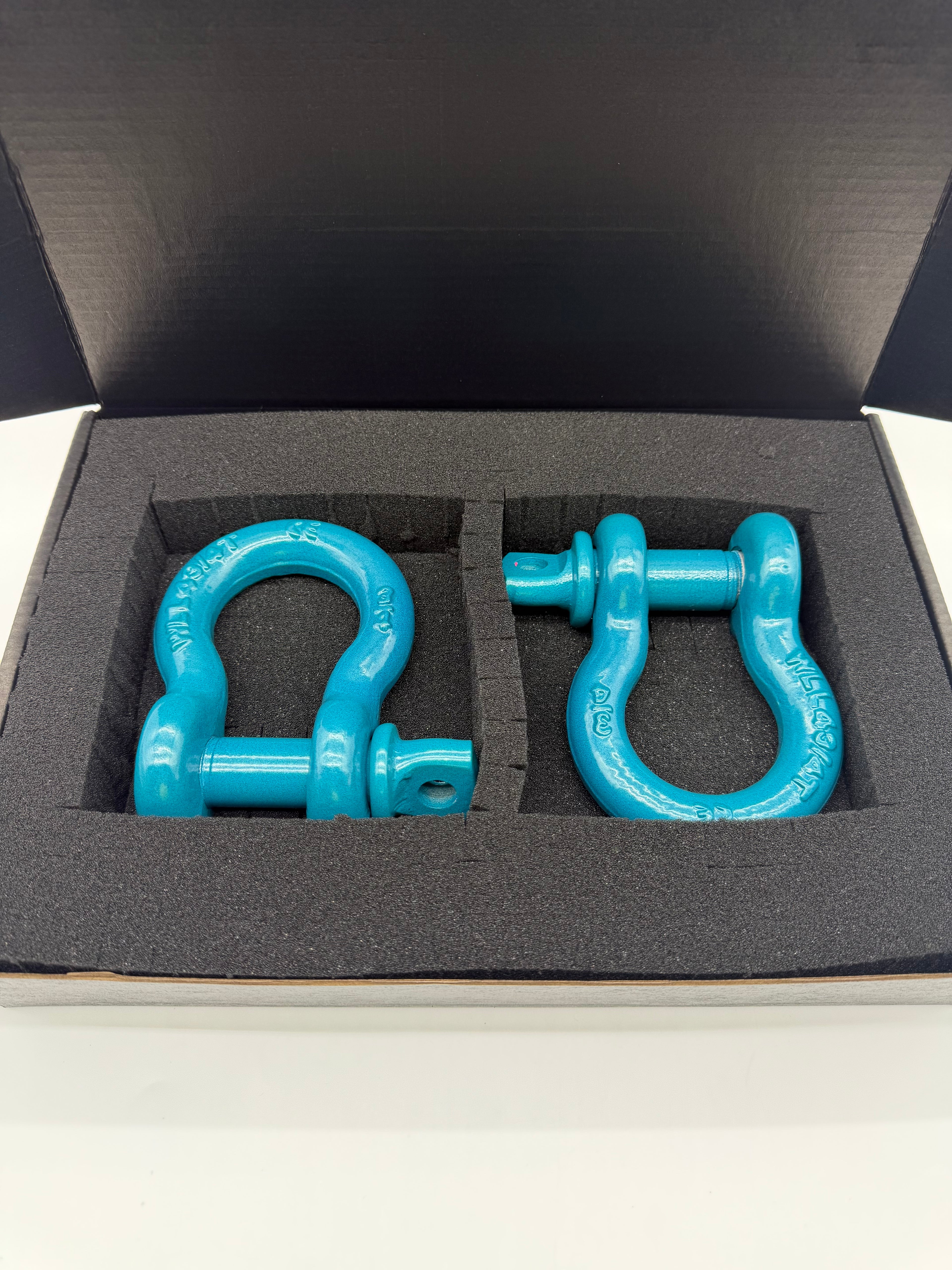 3/4" Custom Powder-coated D-Ring shackle (Dark Teal)