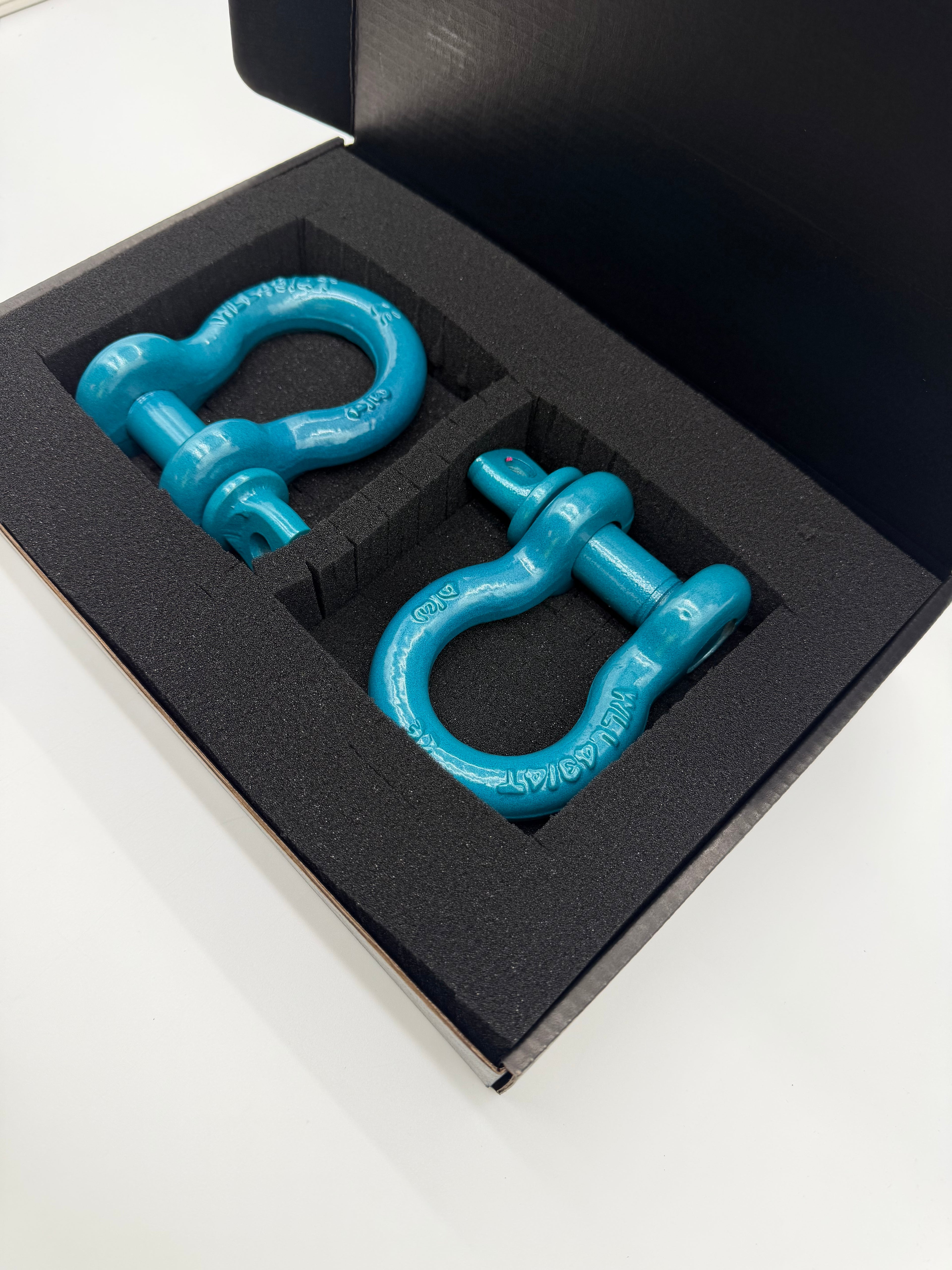 3/4" Custom Powder-coated D-Ring shackle (Dark Teal)