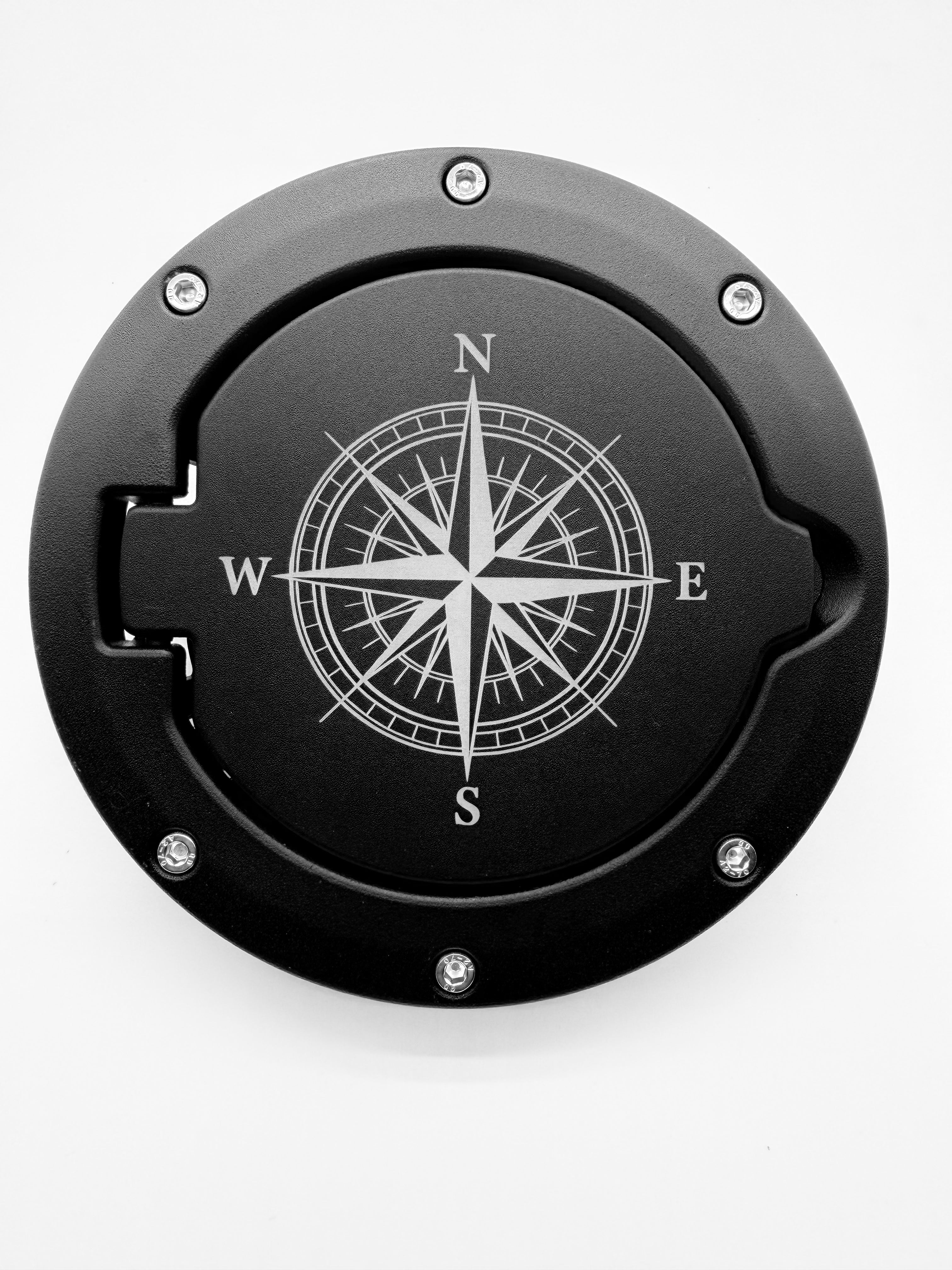 Gas Cap Cover Engraved (Compass)