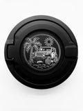 Gas Cap Cover Engraved (Jeep W/Palm and Sun)