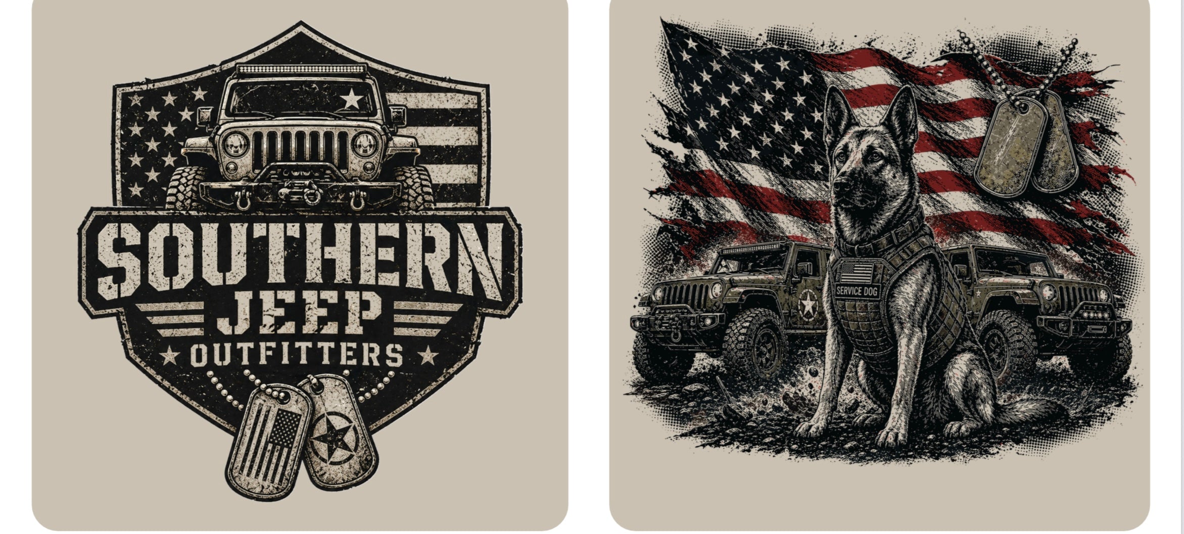Service Dog Military T-Shirt (Preorder)