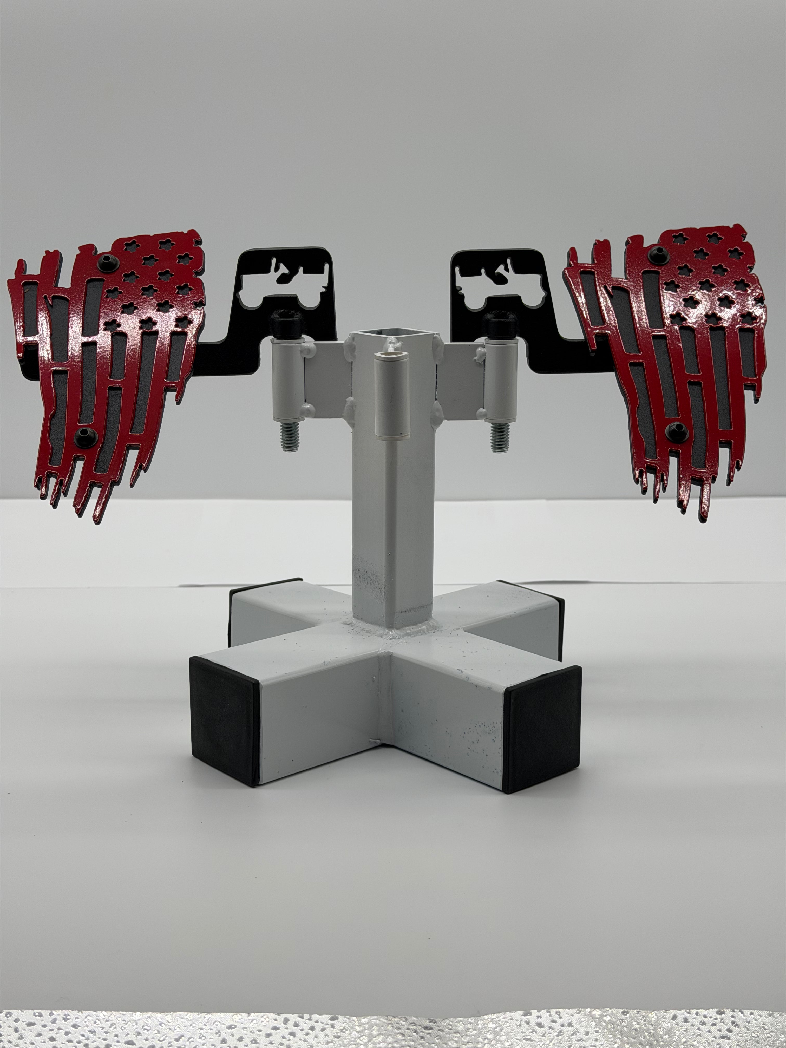 SJO 2 Piece Foot Pegs (Tattered Flag)