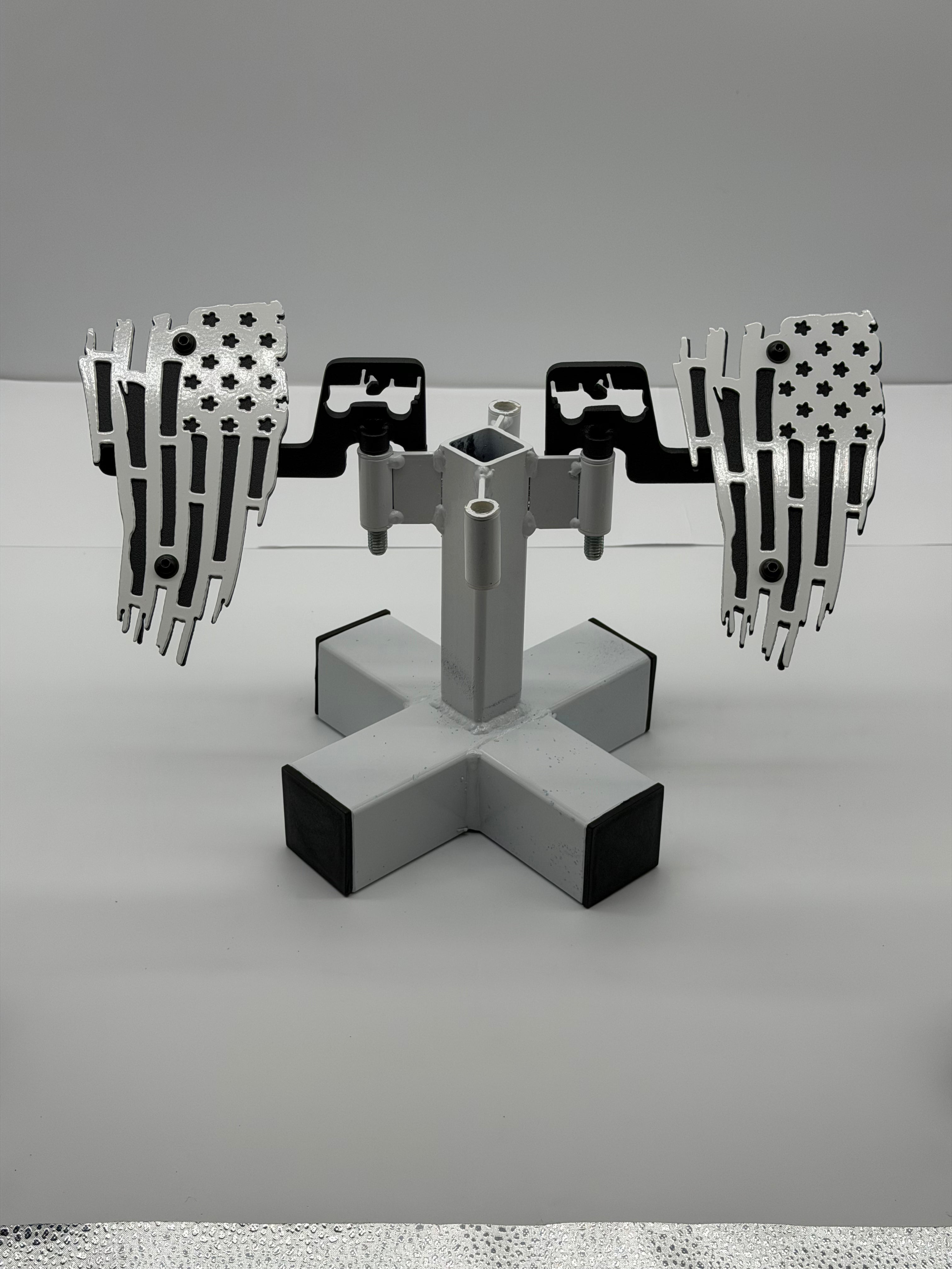 SJO 2 Piece Foot Pegs (Tattered Flag)