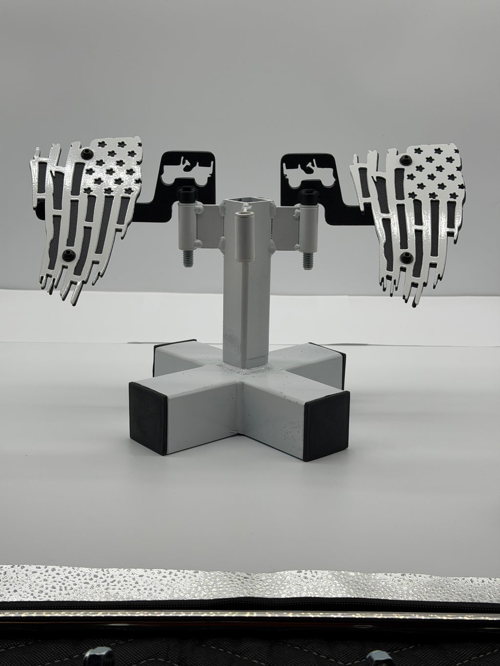 SJO 2 Piece Foot Pegs (Tattered Flag)