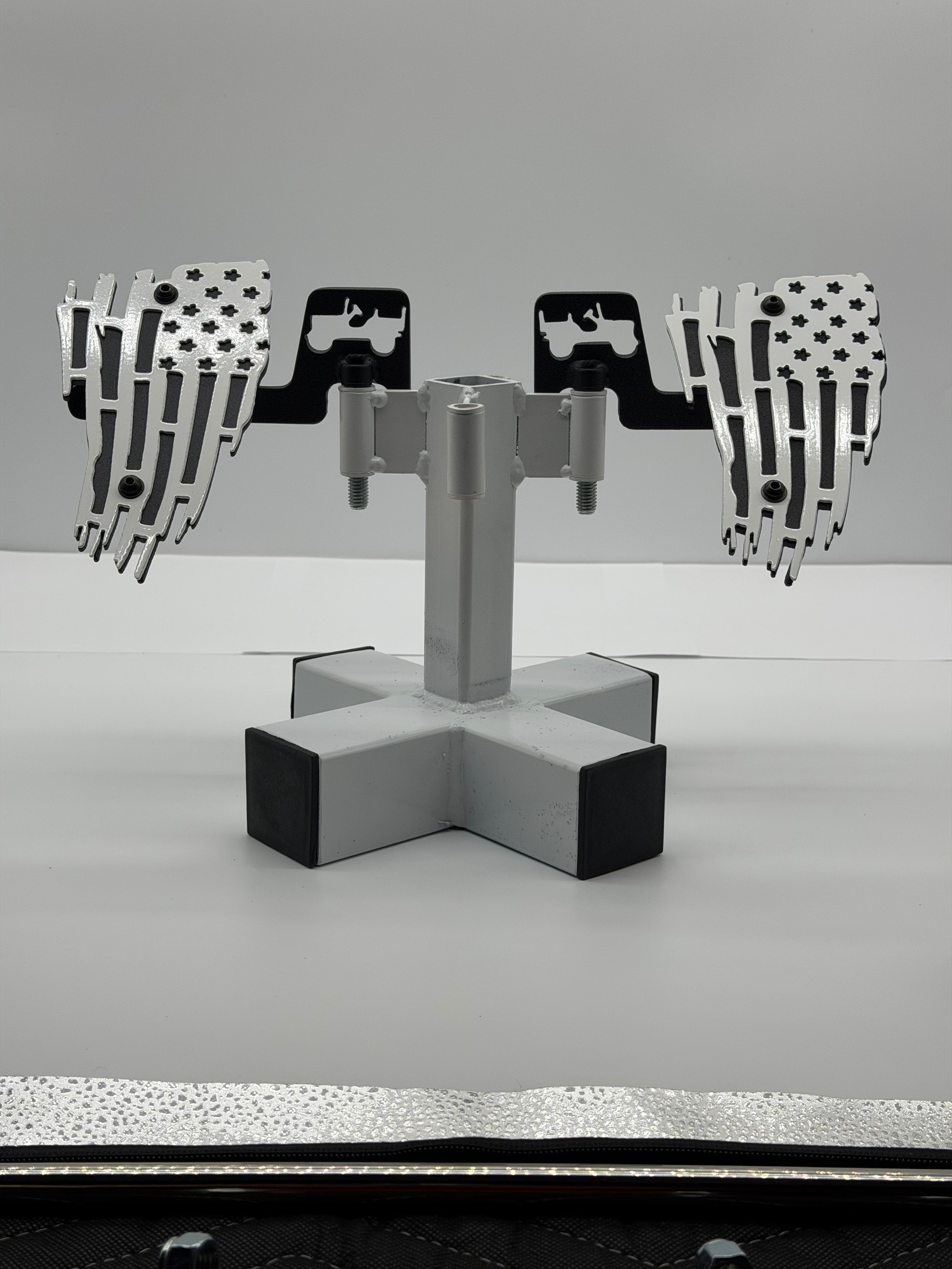 SJO 2 Piece Foot Pegs (Tattered Flag)