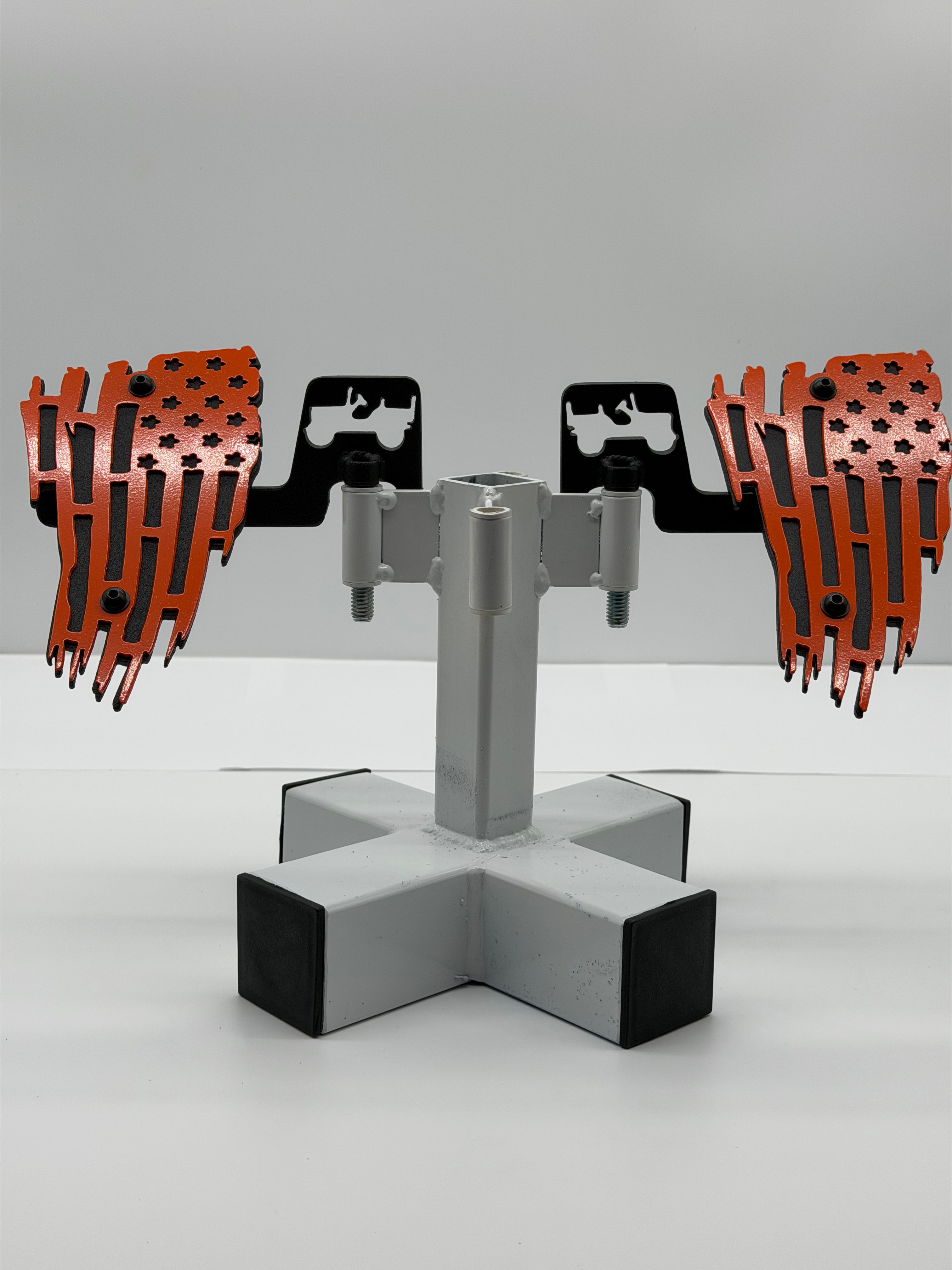 SJO 2 Piece Foot Pegs (Tattered Flag)