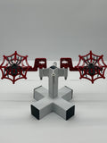 SJO 2 Piece Foot Pegs (Spiderweb with Spider)